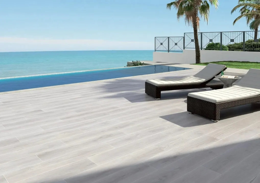 IWOOD WHITE RECT 23x120 cm