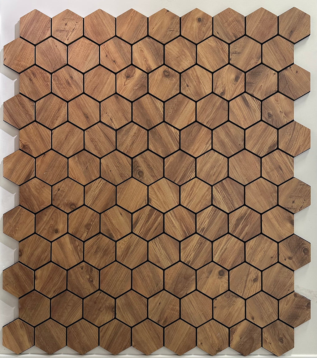 Hexagon Hamilton 57x87 Marron Clair